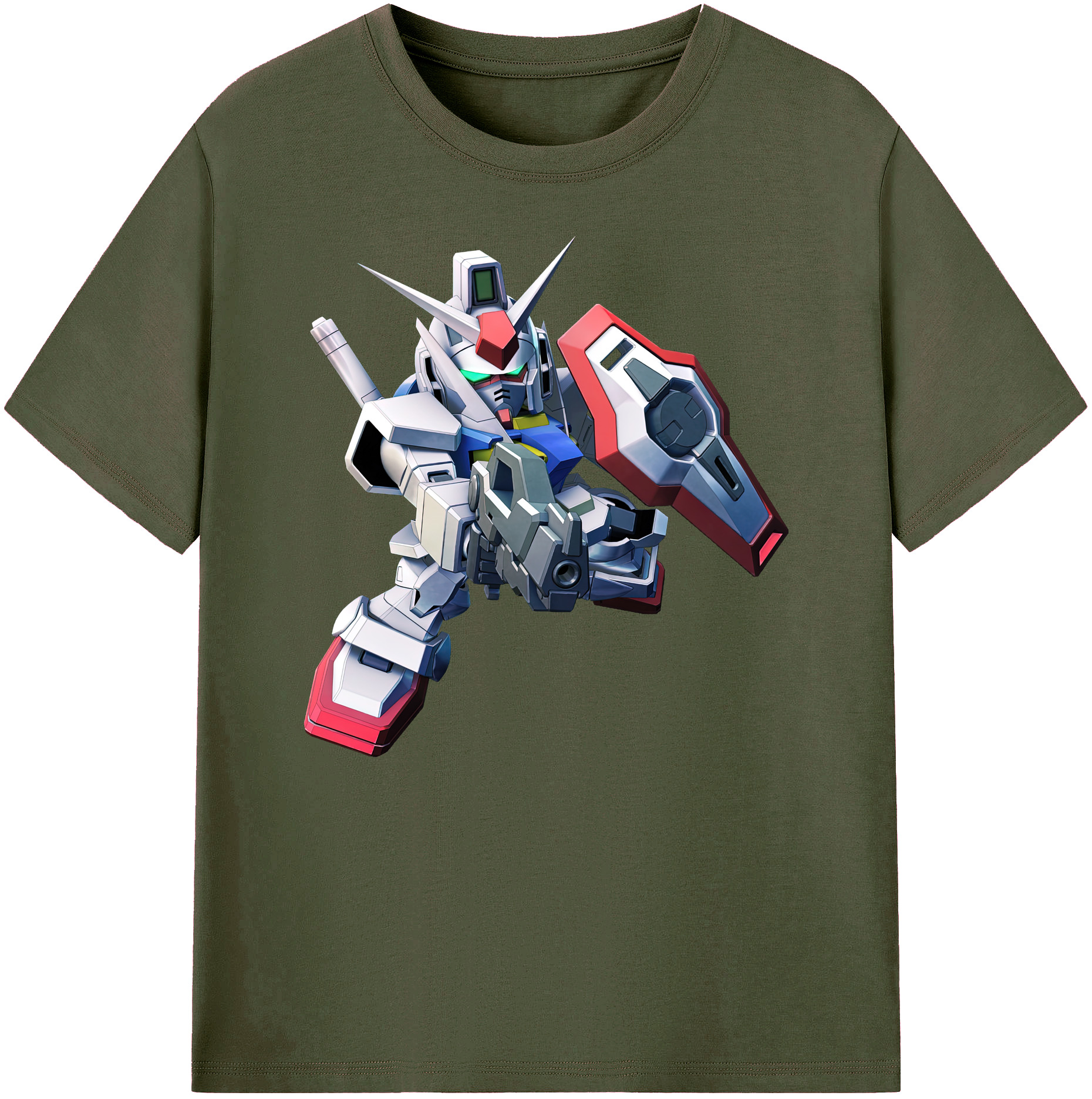 （画像用） 機動戦士ガンダム Mobile Suit Gundam 綿100％ メンズ半袖Tシャツ｜肌触りやわらか＆通気性
